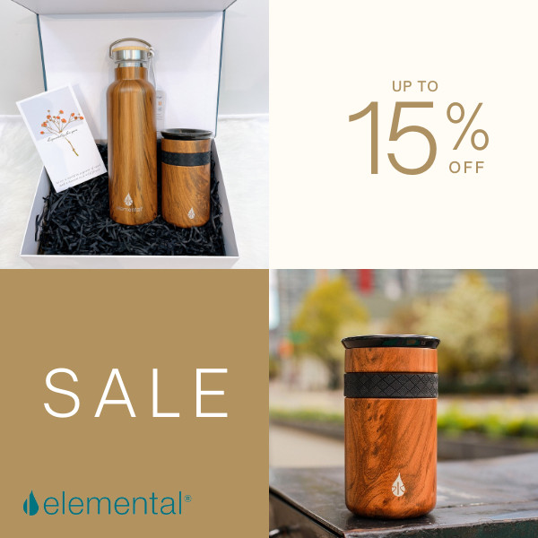 Bình giữ nhiệt Elemental cao cấp, set quà Cổ Điển,quà tặng ý nghĩa tặng người thân