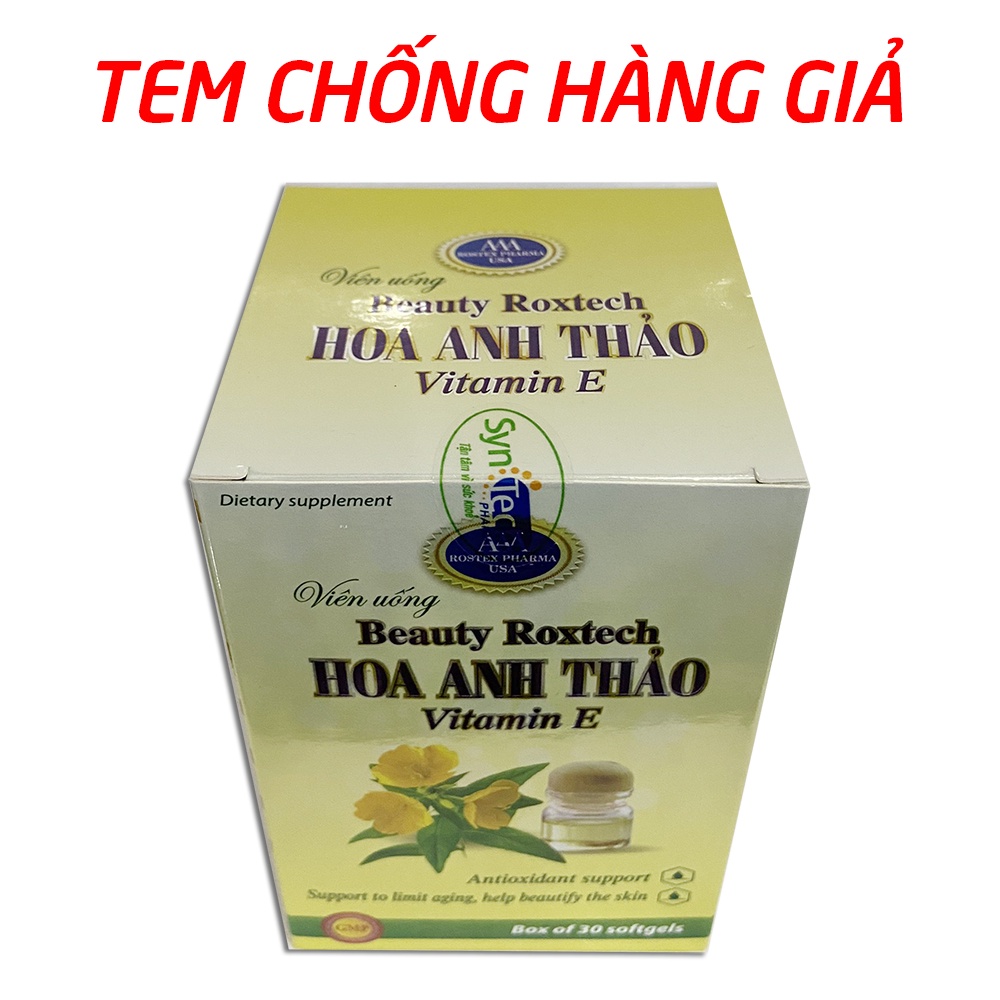 Combo 2 Chai Beauty hoa anh thảo ROXTECH giúp đẹp da -  chống lão hóa - 30 viên - Hạn chế sạm da, nám da, giúp làm đẹp da