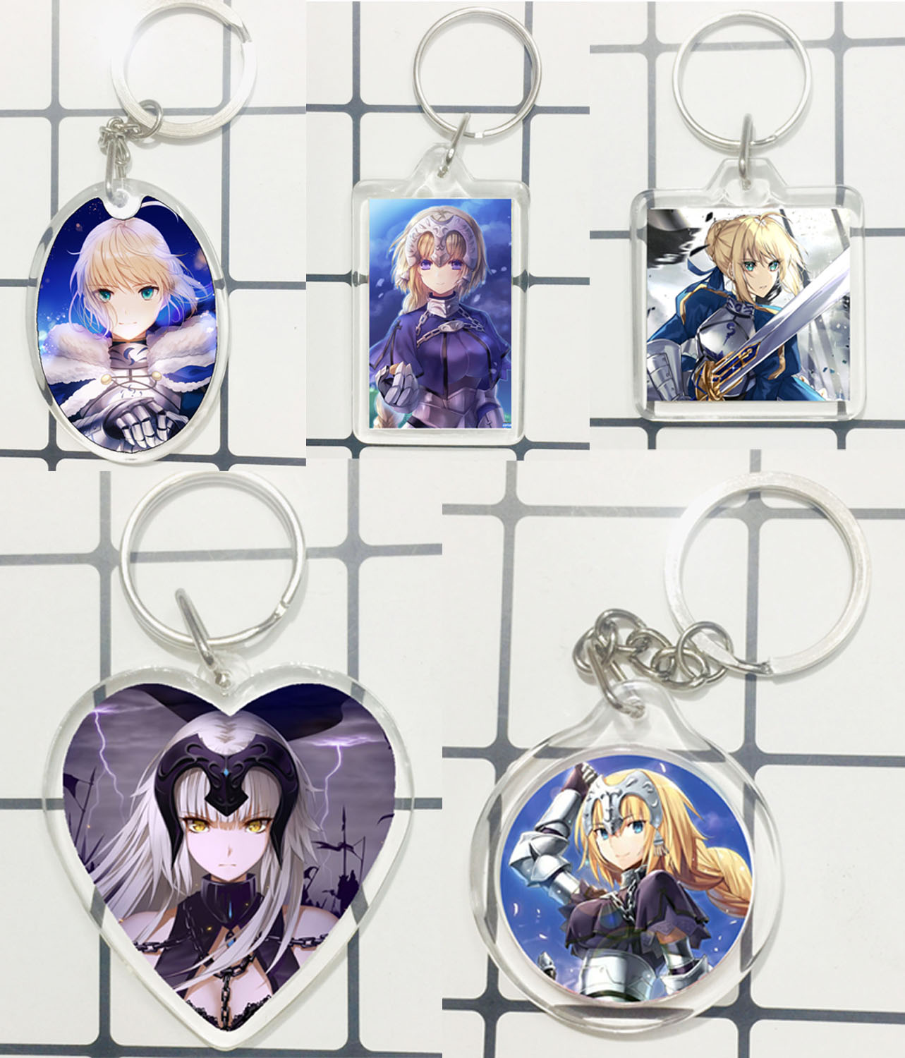 SET 2 Móc khoá trong Fate/Stay Night ANIME MANGA nhiều mẫu khác nhau