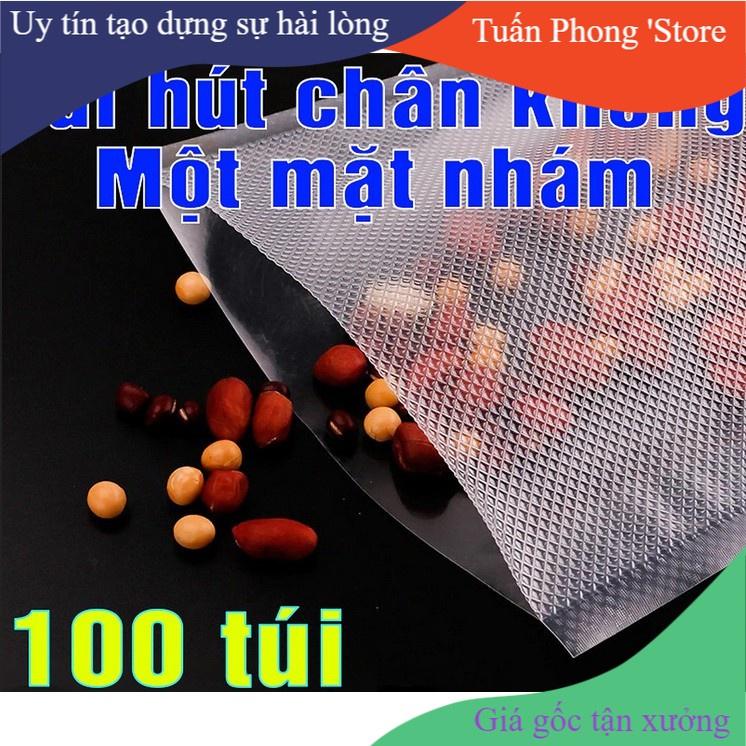 Túi Hút Chân Không Một Mặt Nhám Cho Máy Vacuum Sealer 25X17Cm TP'S