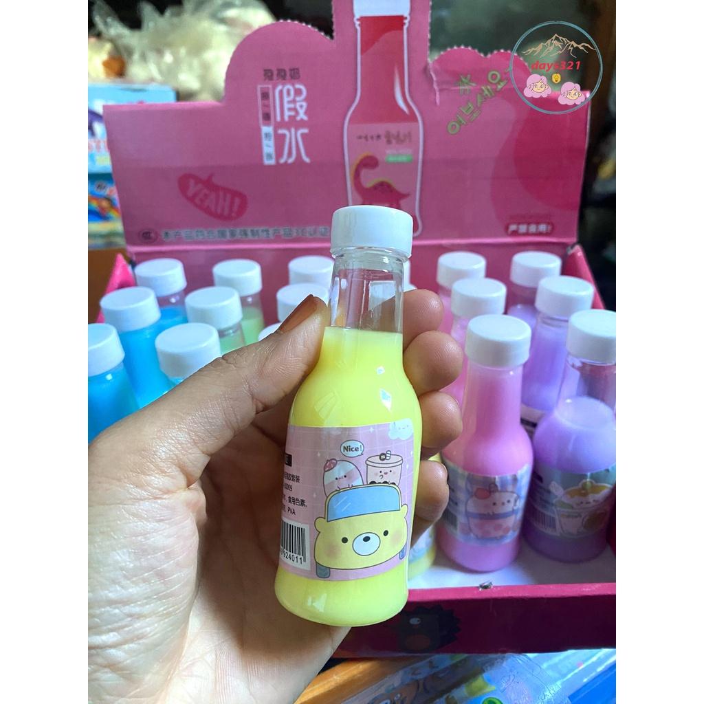 BEAR CAR MILKTEA (Basic Slime) Slime trà sữa trân châu, Đồ chơi chất nhờn ma quái dễ thương thơm mùi trà sữa