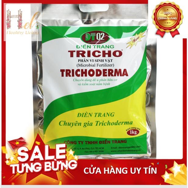 Chế Phẩm Men Vi Sinh Nấm Trichoderma Loại 1kg Điền Trang - Tricho 1000g Ủ Phân Bón Hữu Cơ Trồng Rau Sạch Bằng Đất Sạch