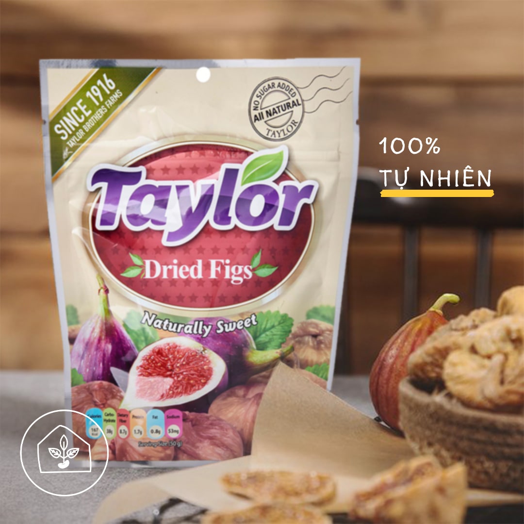 Quả sung Mỹ sấy khô tự nhiên Taylor 190g, không chất bảo quản, không đường | Nhà Đậu | 210