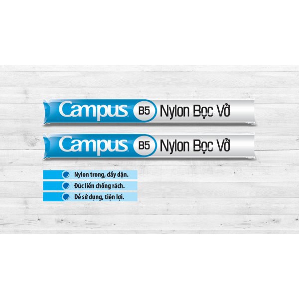 Cuộn bọc Sách / Bọc Vở nylon Campus NC-BOK-10-3