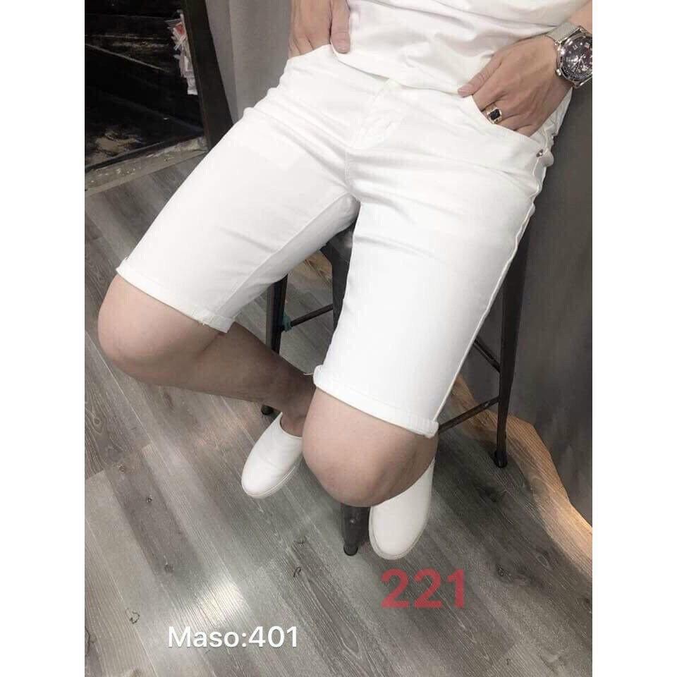 5 mẫu quần short jean nam co giãn đơn giản Skymen211