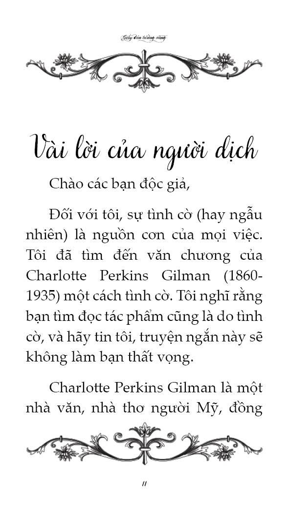 Sách - Giấy Dán Tường Vàng - Charlotte Perkins Gilman