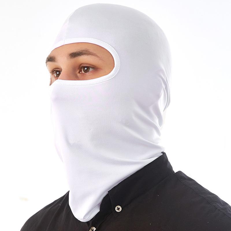 Mặt nạ xe máy đạp xe Balaclava Full Cover Face Mat Balaclava nhanh khô Lycra Ski cổ Summer Sun Protection Color: Gray camo