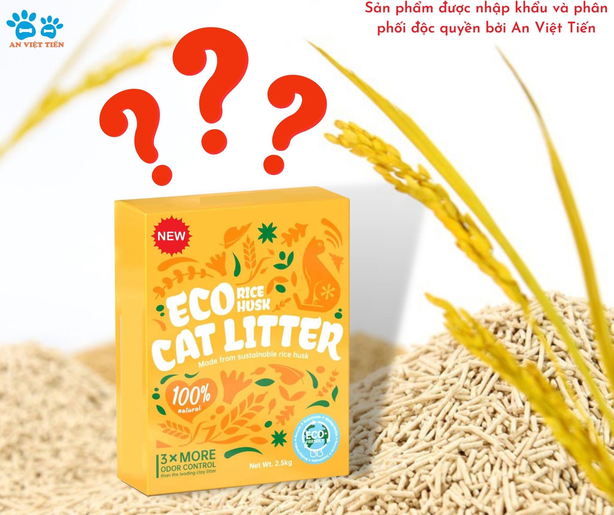 CÁT VỆ SINH CAT FOREST RICE HUSK VỎ TRẤU TRỌNG LƯỢNG 2.5KG