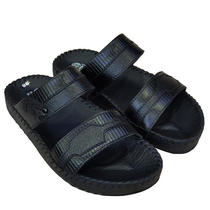 Dép Nam Quai Ngang HÀ NAM Da Bò Thật Cao Cấp DNA2083c