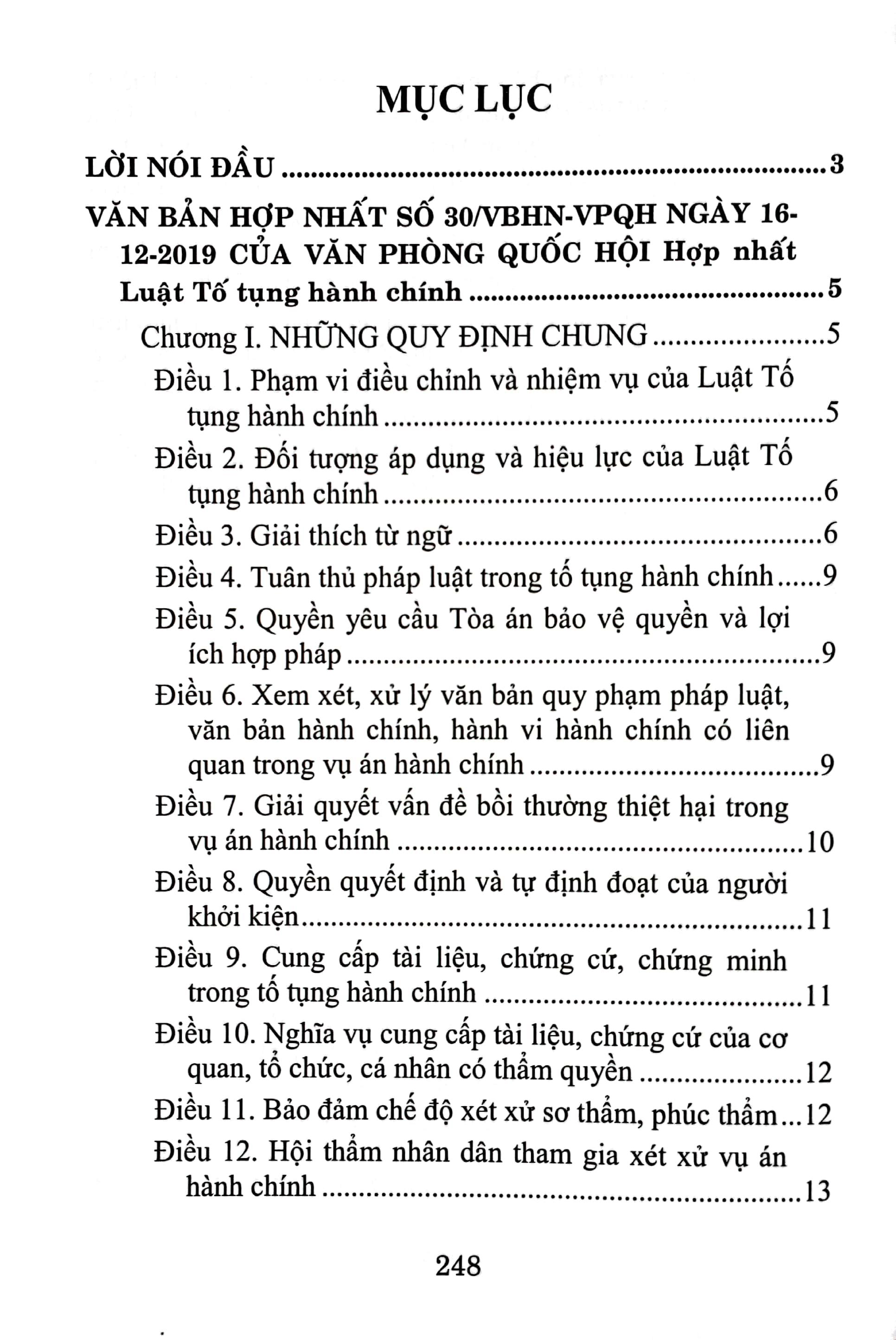 Luật Tố Tụng Hành Chính (Hiện Hành) (Sửa Đổi, Bổ Sung Năm 2019)