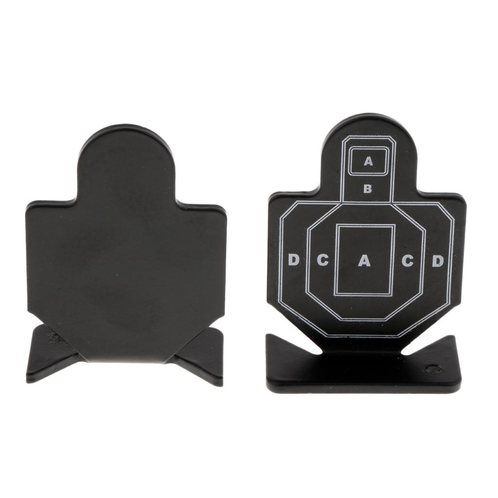 4pcs Metal Practice Silhouette Shooting Aim Target Mini Plinking Targets