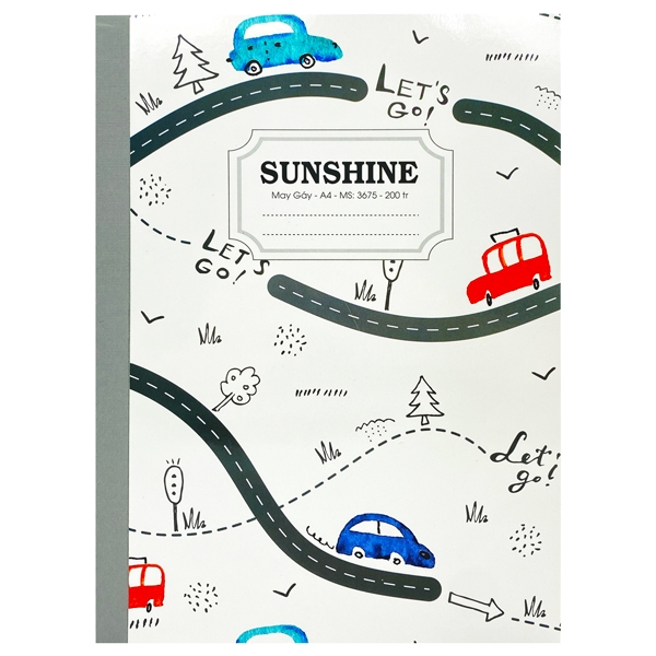 Sổ May Gáy Sunshine A4 200 Trang 3675 - Let's Go