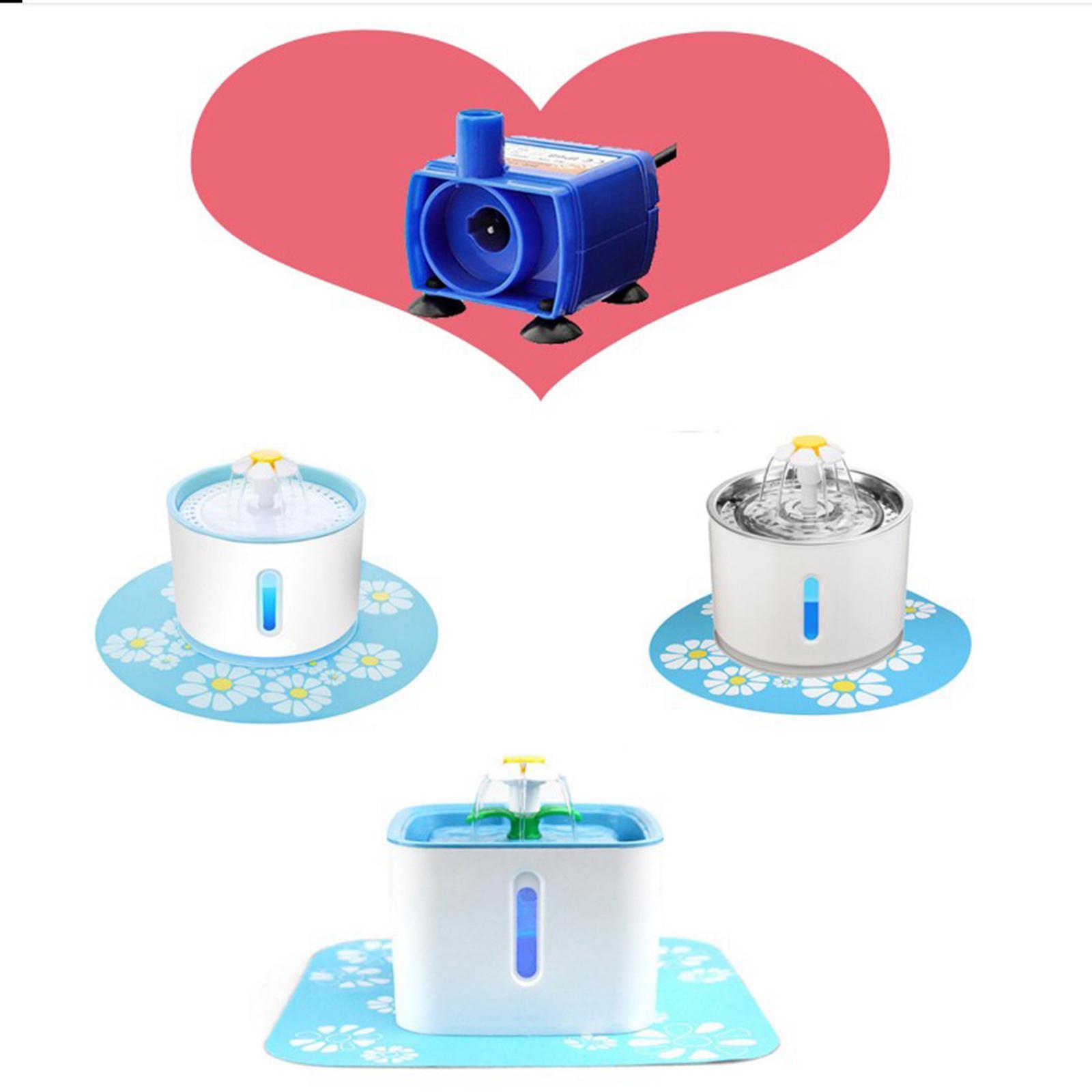 2Pcs Automatic Drinking Fountain Pump with   and  Drinking Bowl