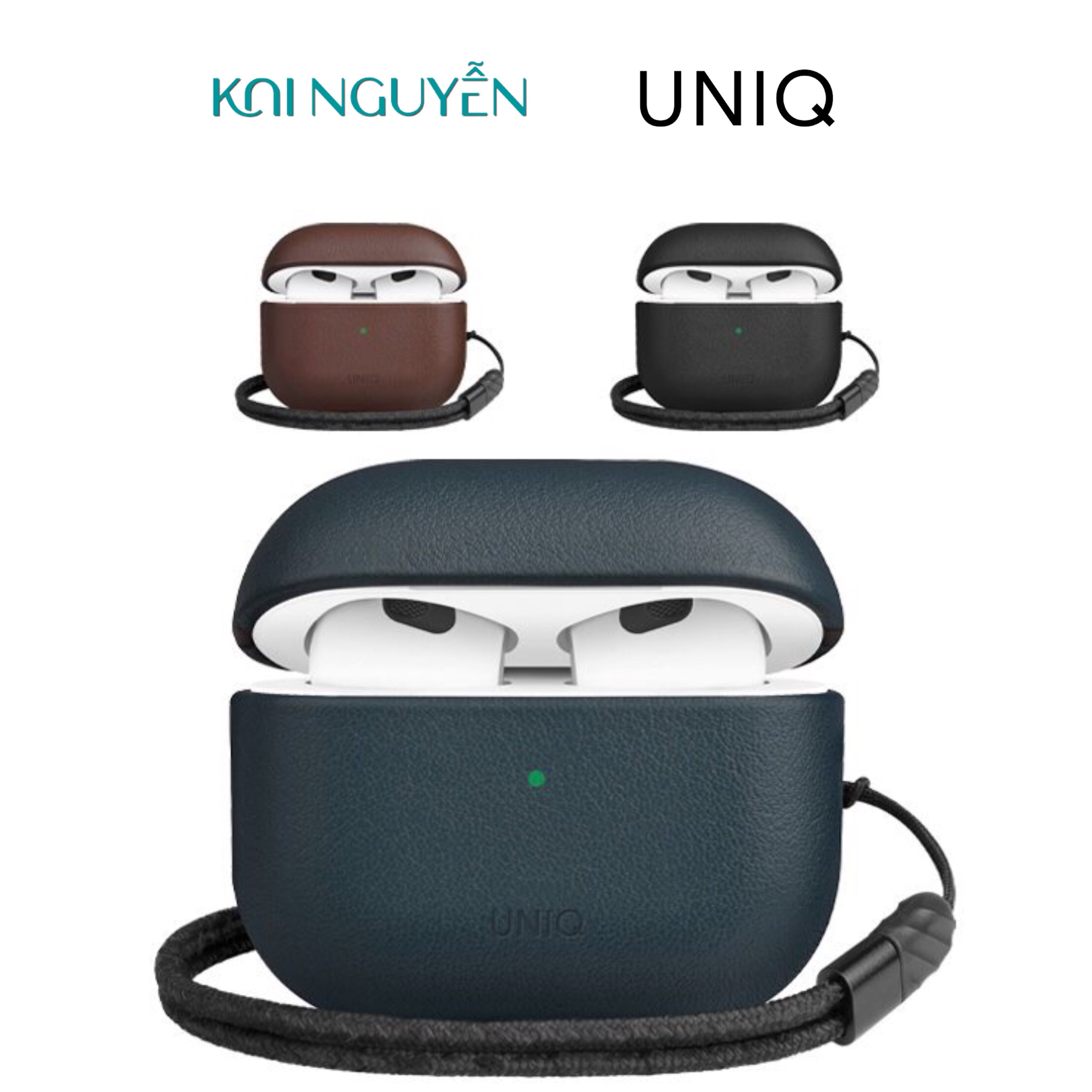 Ốp lưng UNIQ Terra Geniune Leather  dành cho Airpods 3  - Hàng chính hãng