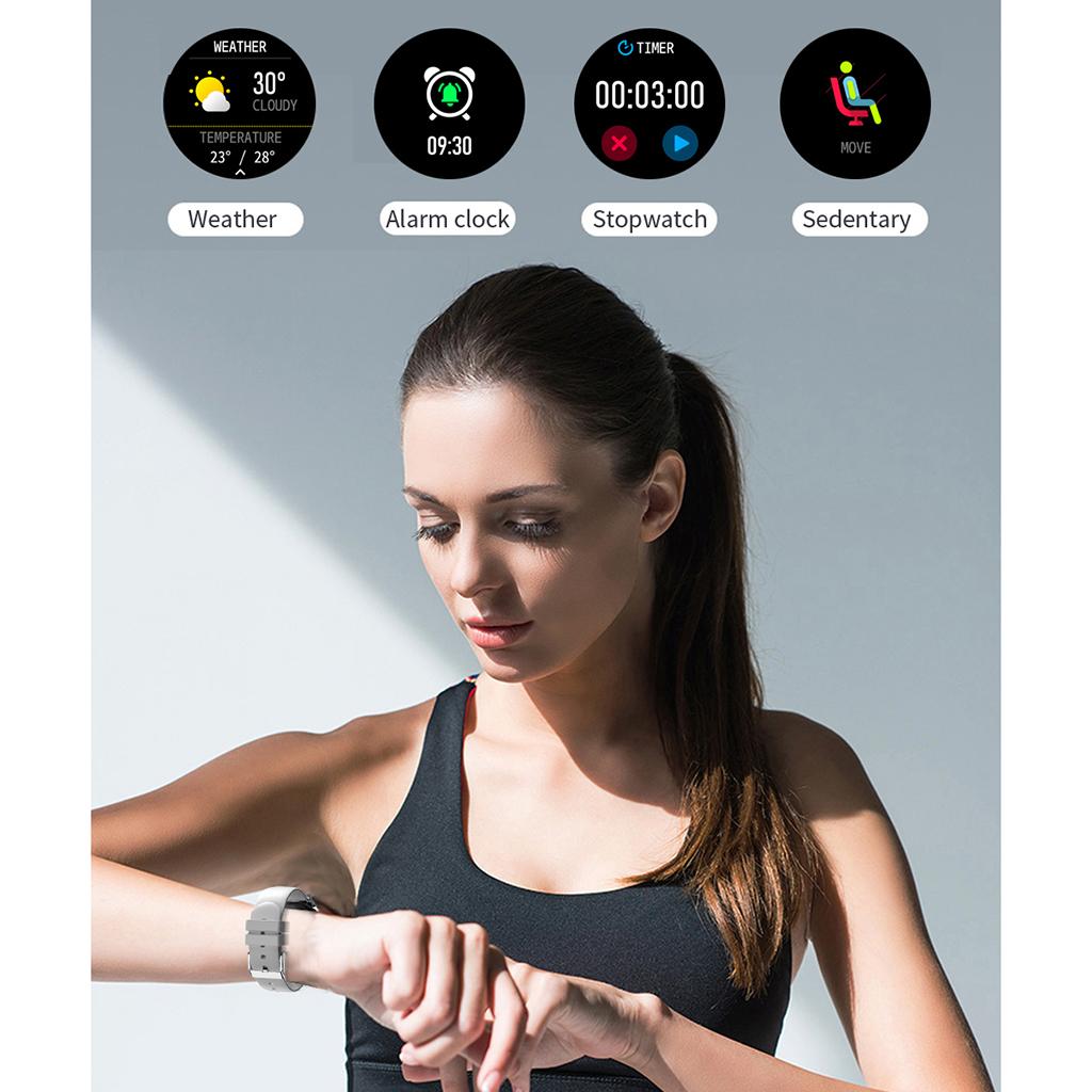 Bluetooth Smart Watch Fitness Tracker Sports Heart Rate Monitor for IOS