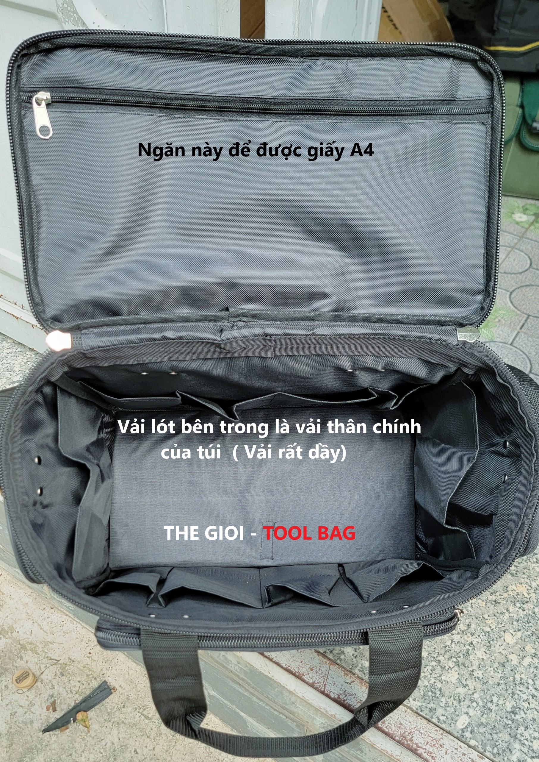 Túi đựng đồ nghề VIP-20inch hàng Cty - Vải Dầy - Chịu Tải