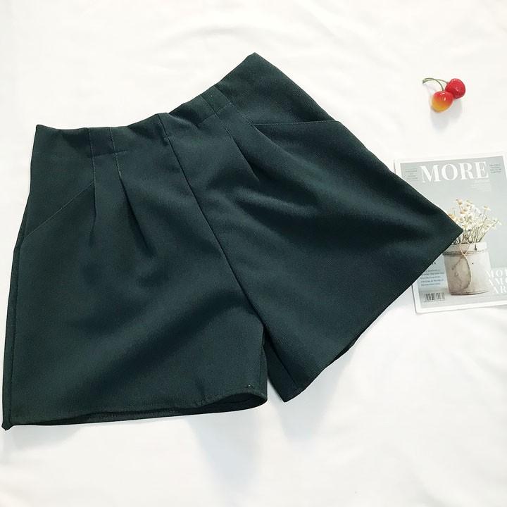 Quần đùi nữ từ 45-52kg - quần short nữ vải kaki mềm mát Lưng Cao - QU63