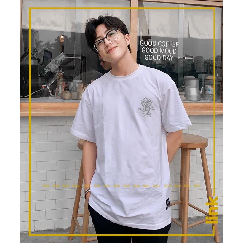 Áo tay lỡ phản quang GIVE NO F ngầu dáng rộng unisex