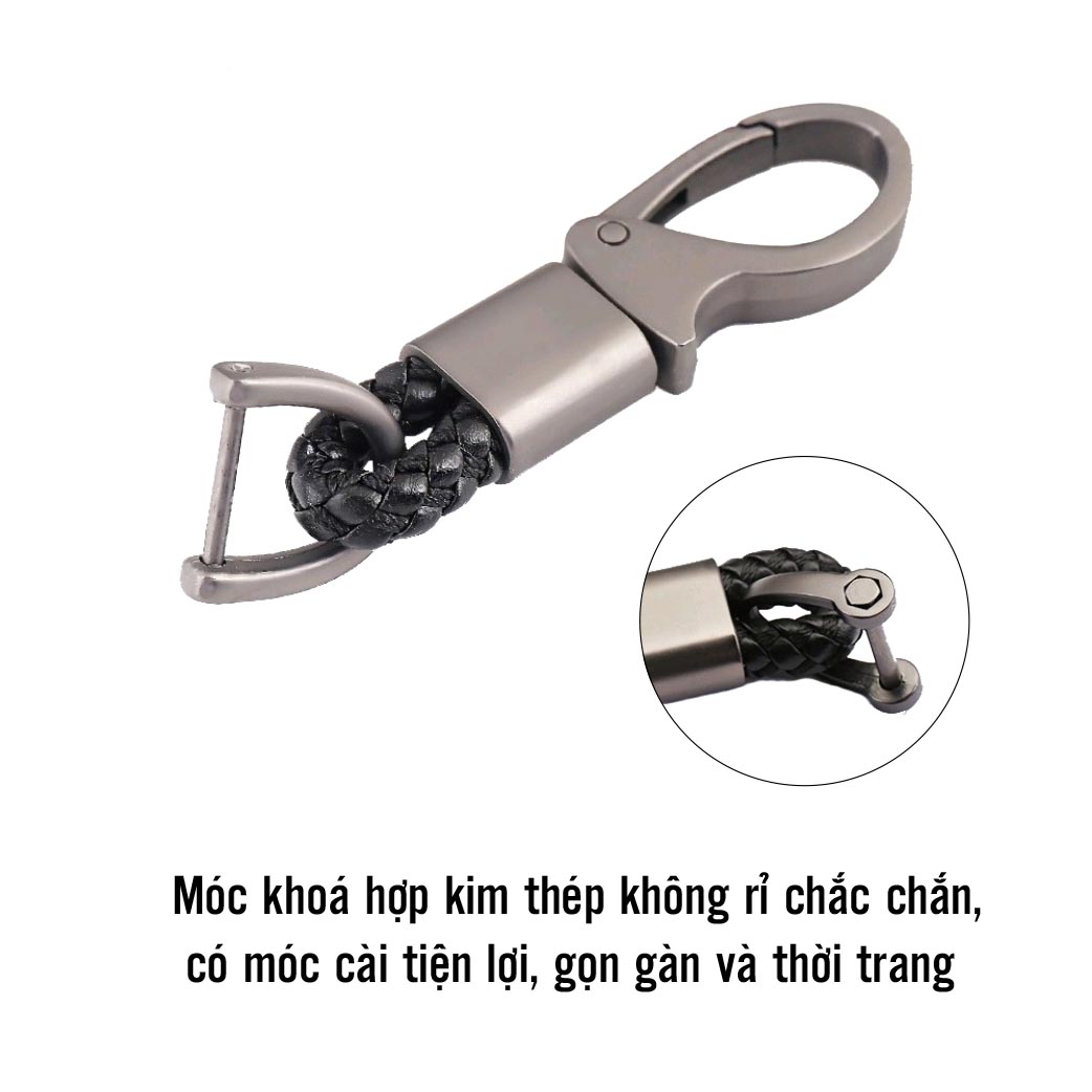 Ốp chìa khóa dành cho xe Toyota Rush chất liệu nhựa ABS mạ vân Cacbon - Hàng Chính Hãng