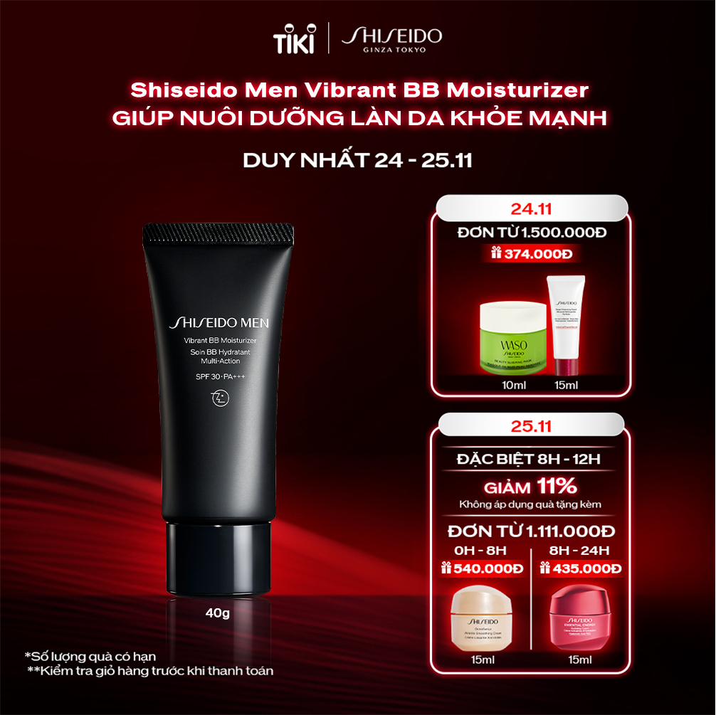 Kem dưỡng ban ngày Shiseido Men Vibrant BB Moisturizer 40g