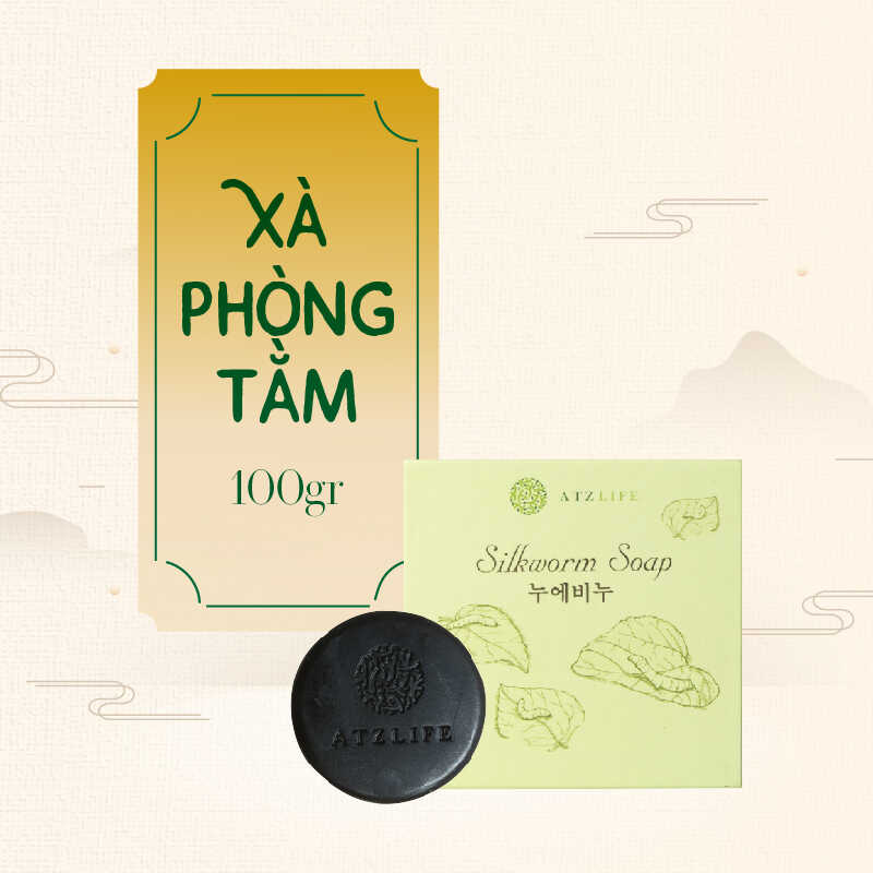 Xà Phòng Tằm - ATZ Healthy Life - Làm Sạch Da, Tẩy Tế Bào Chết, Cân Bằng Độ Dầu