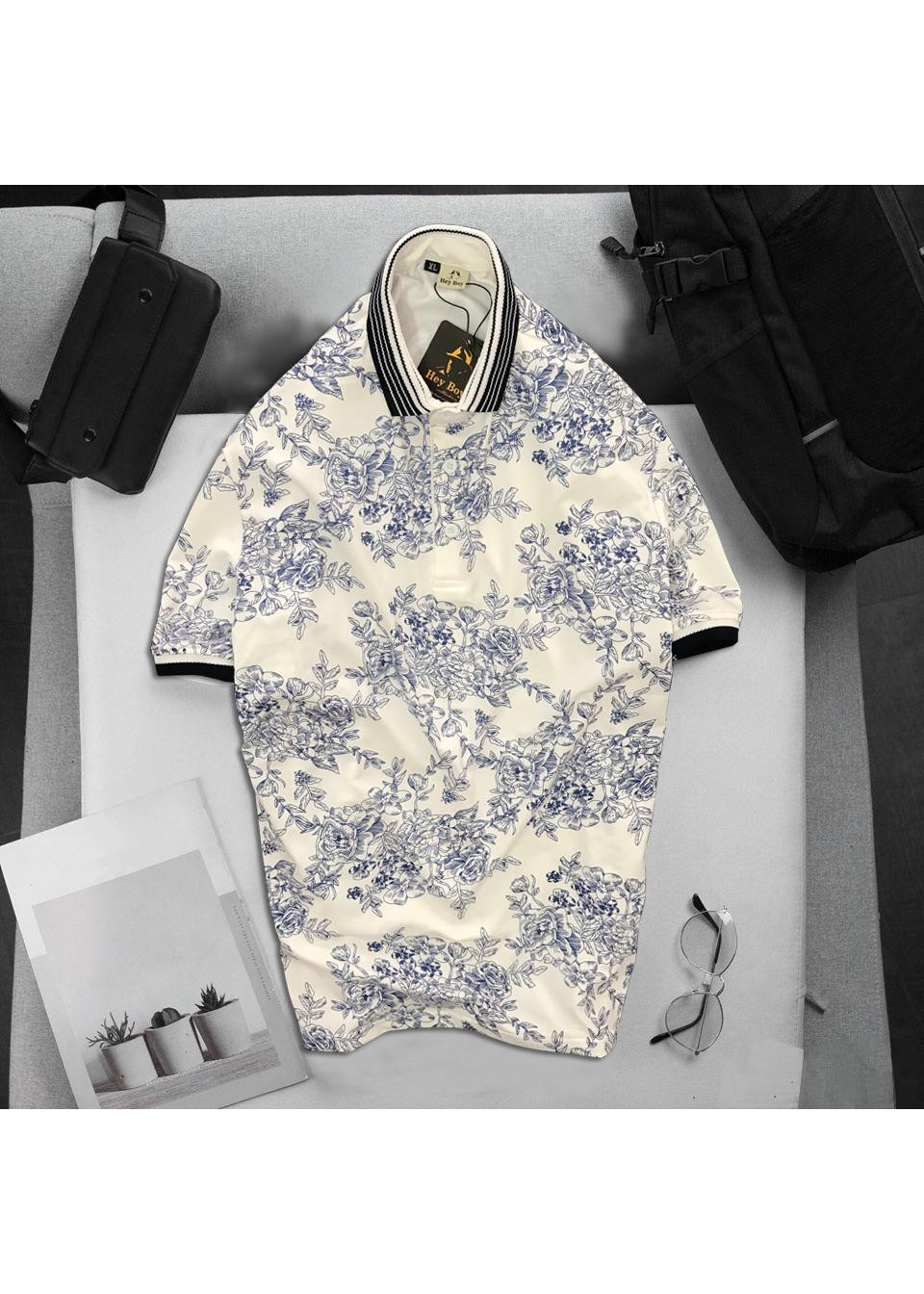 Áo Thun Nam In Họa Tiết Vải Thun Cotton
