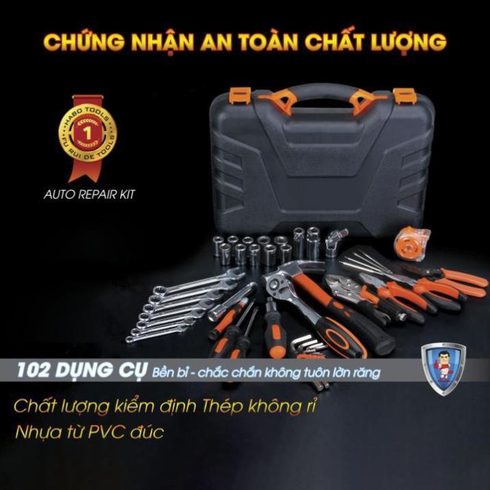 Bộ dụng cụ sửa chữa đa năng 102 chi tiết thép không gỉ