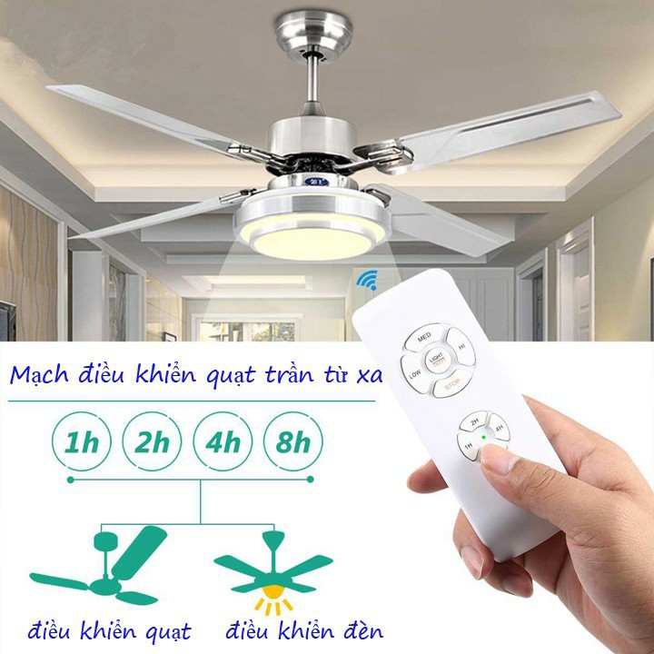 Bộ điều khiển quạt trần từ xa - Remote điều khiển từ xa cho quạt trần - Fan Lamp Controller-bộ mạch điều khiển quạt trần