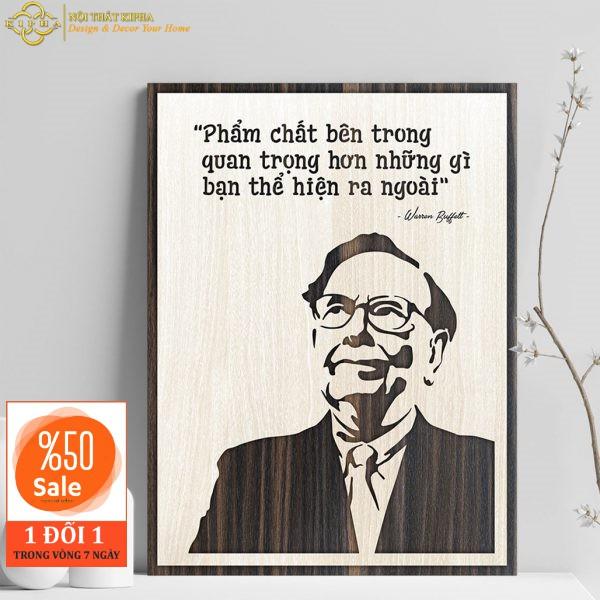 Tranh Gỗ treo tường Slogan câu nói hay truyền cảm hứng trong công việc Hot nhất của các Danh Nhân Thế Giới
