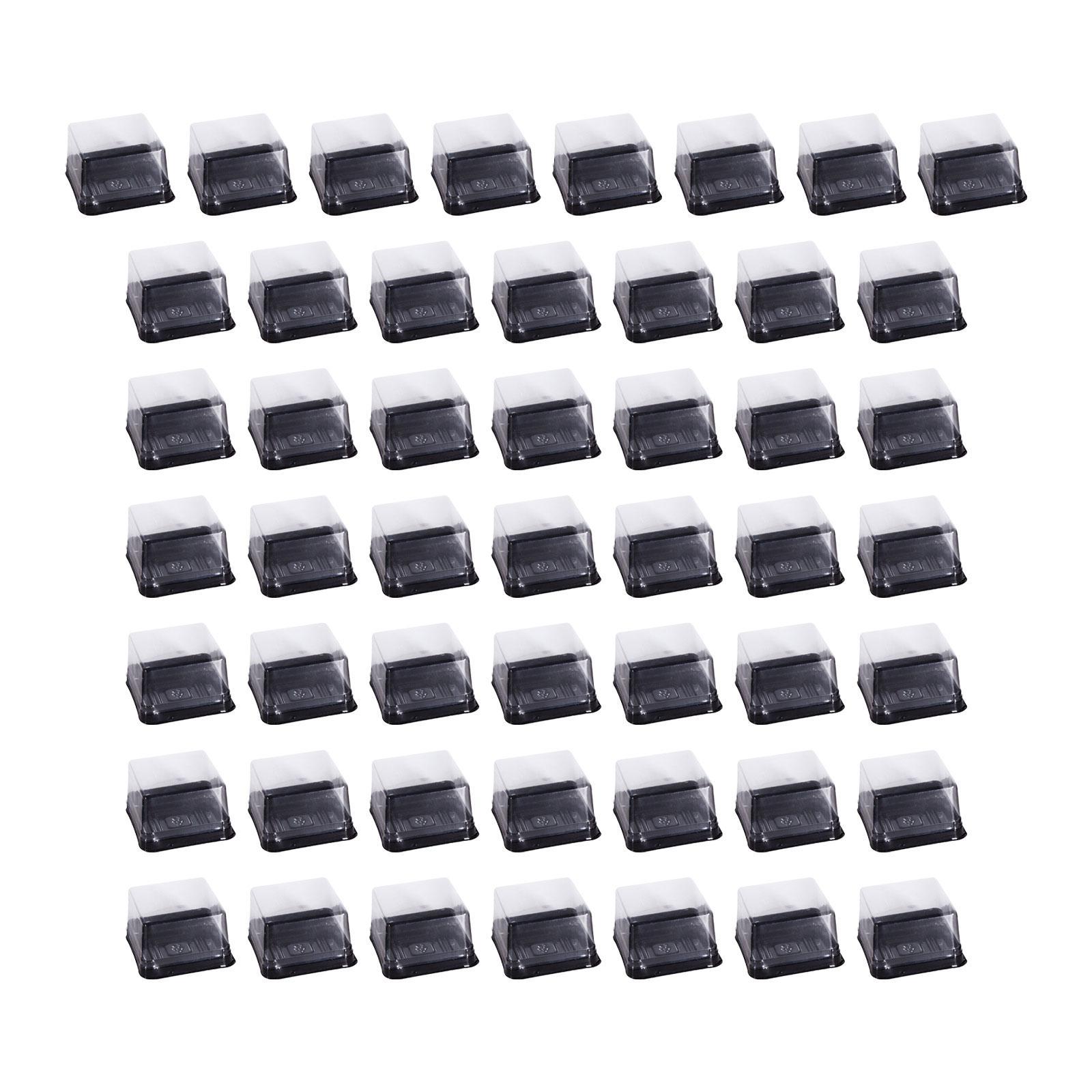 50 Pieces Single Cupcake Carrier Mooncake Box for Birthday Party Pastry Home
