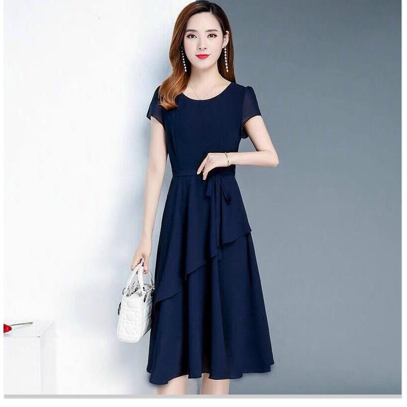 ĐẦM VOAN CHIFFON CÓ LỚP LÓT,THIẾT KẾ HỌA TIẾT TRƠN NHƯNG KHÔNG KÉM PHẦN SANG TRỌNG THỜI TRANG KME.STORE