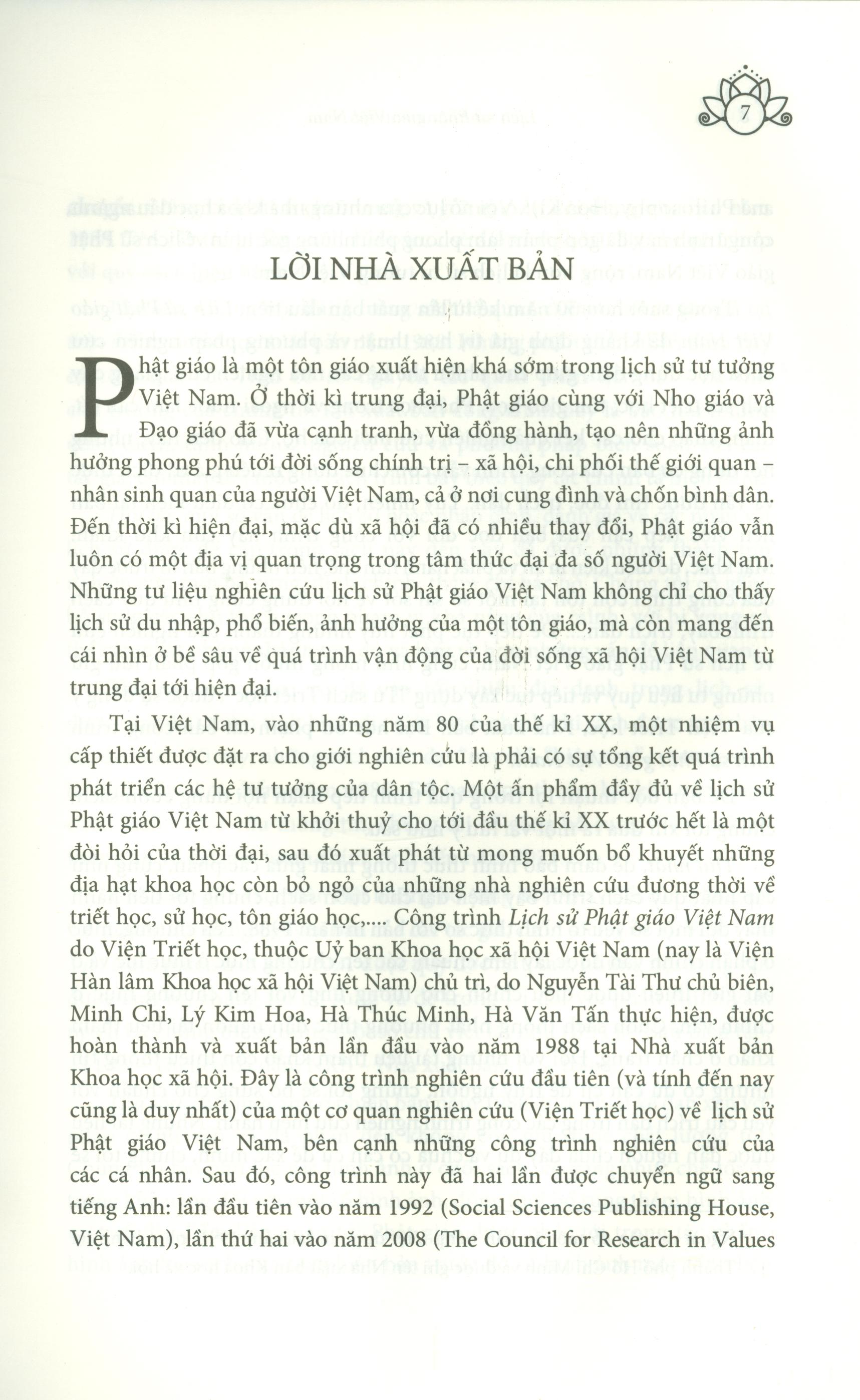 Lịch Sử Phật Giáo Việt Nam (Bìa cứng)