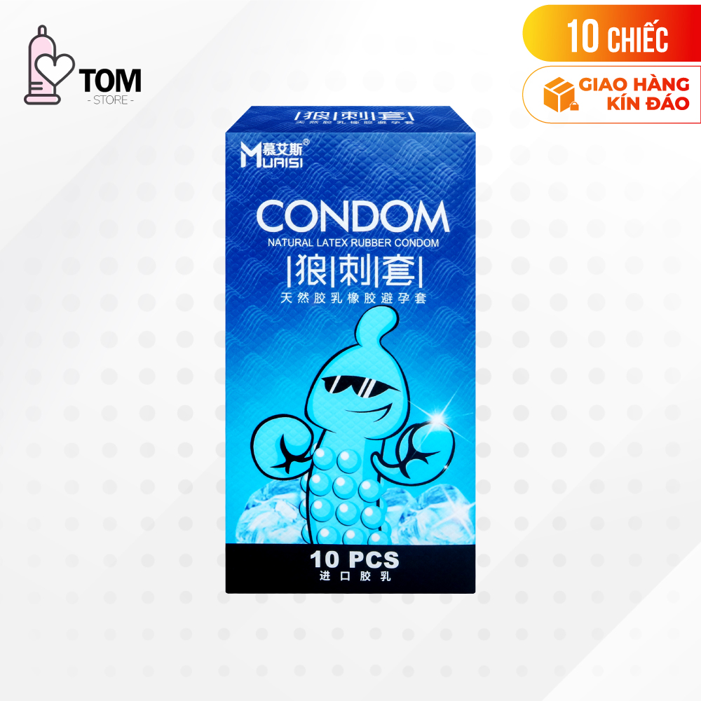 Bao cao su Muaisi Cool - Siêu điểm nổi, mát lạnh