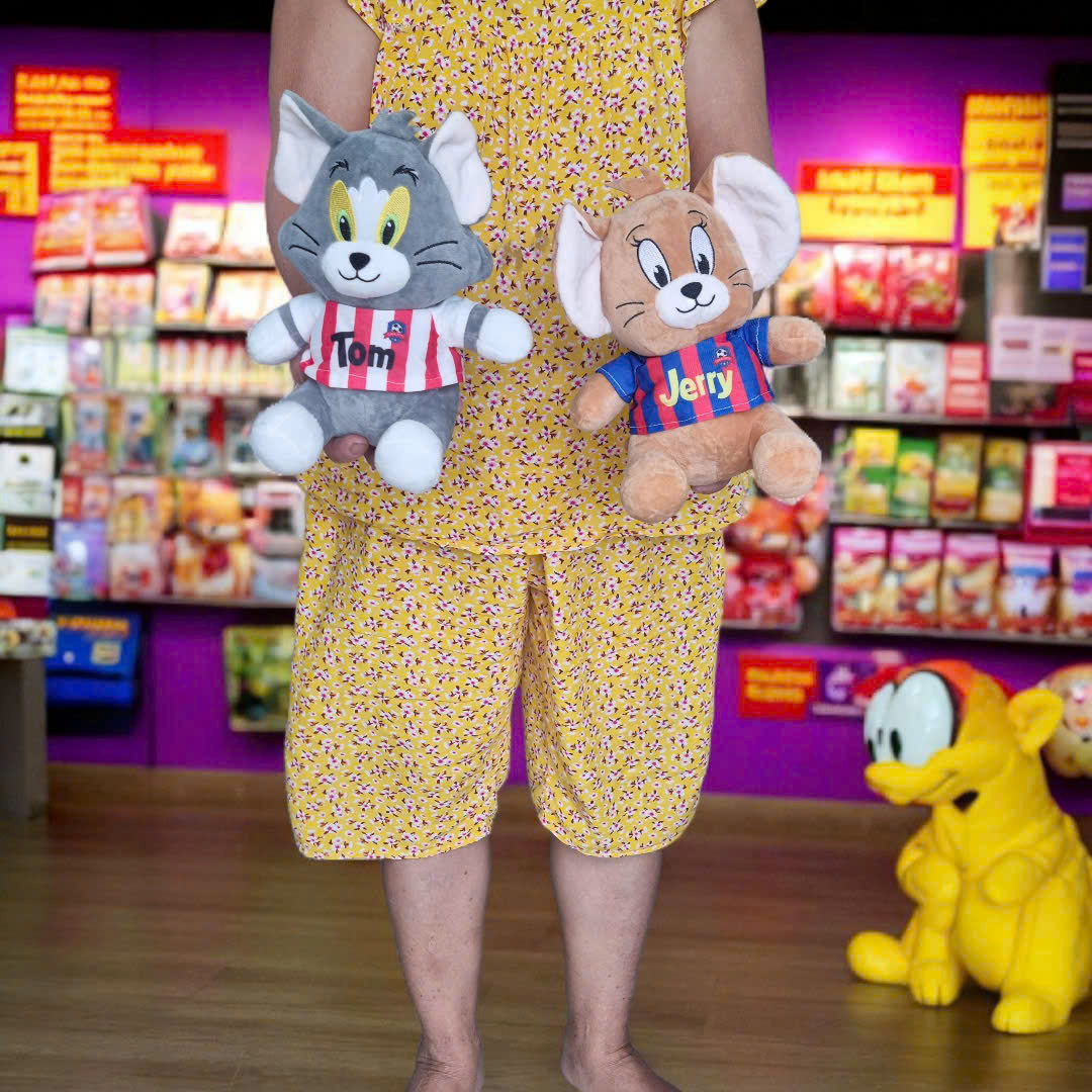 Gấu bông hoạt hình Tom &amp; Jerry cute đáng yêu (25cm) hàng cao cấp xịn mịn đẹp, an toàn cho người sử dụng