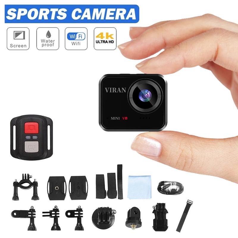 4K 30fps Camera Hành Động Ultra HD Wifi Camera Mini Ngoài Trời Xe Đạp Chống Nước Mũ Bảo Hiểm Xe Máy Camera Thể Thao Dash Cam dành Cho Xe Hơi Xe Đạp