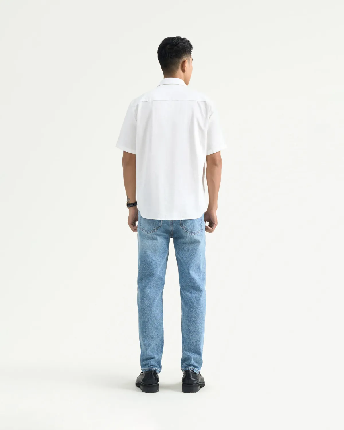Áo sơ mi tay ngắn nam vải Linen. Regular - RT 10F24SHS034 | ROUTINE CÀ MAU