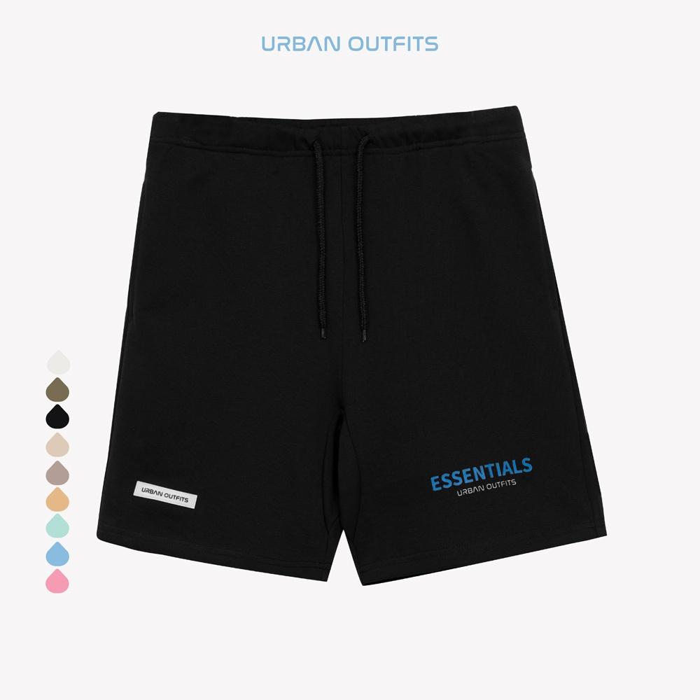 Quần Short Lưng Thun URBAN OUTFITS In ESSENTIALS QSR100 Ống Suông Chất Vải Nỉ Chân Cua FEAR OF GOD