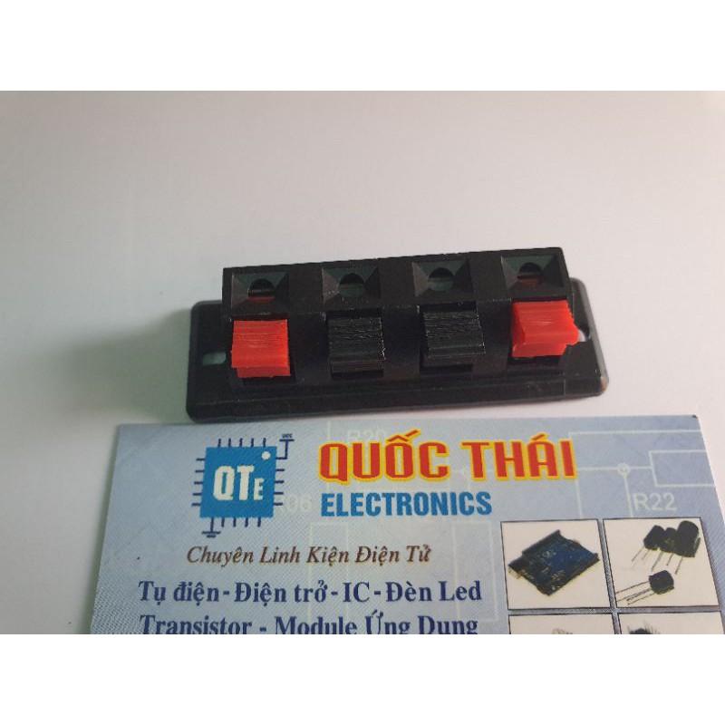 Trạm kẹp loa đôi 4 lỗ cắm