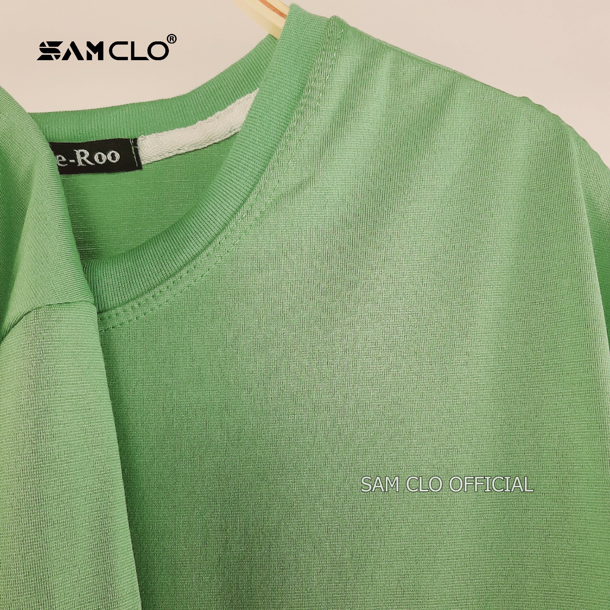 Áo phông tay lỡ nữ SAM CLO freesize thun form rộng dáng Unisex - mặc cặp, nhóm, lớp in chữ LEE