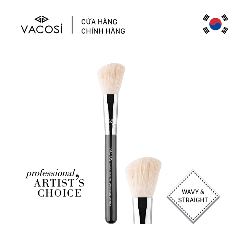 Cọ Tạo Khối / Má Hồng Vát Xéo PRO VACOSI - FP08 Angled Contour