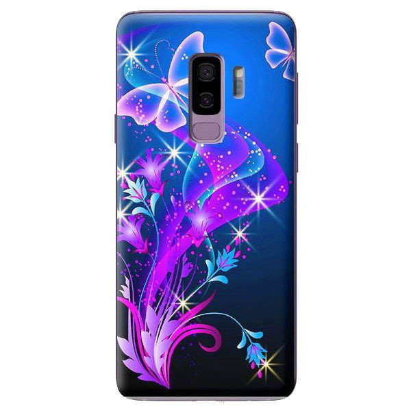 Ốp Lưng Điện Thoại Dành Cho Samsung Galaxy S9 Plus - Họa Tiết Bướm Tím