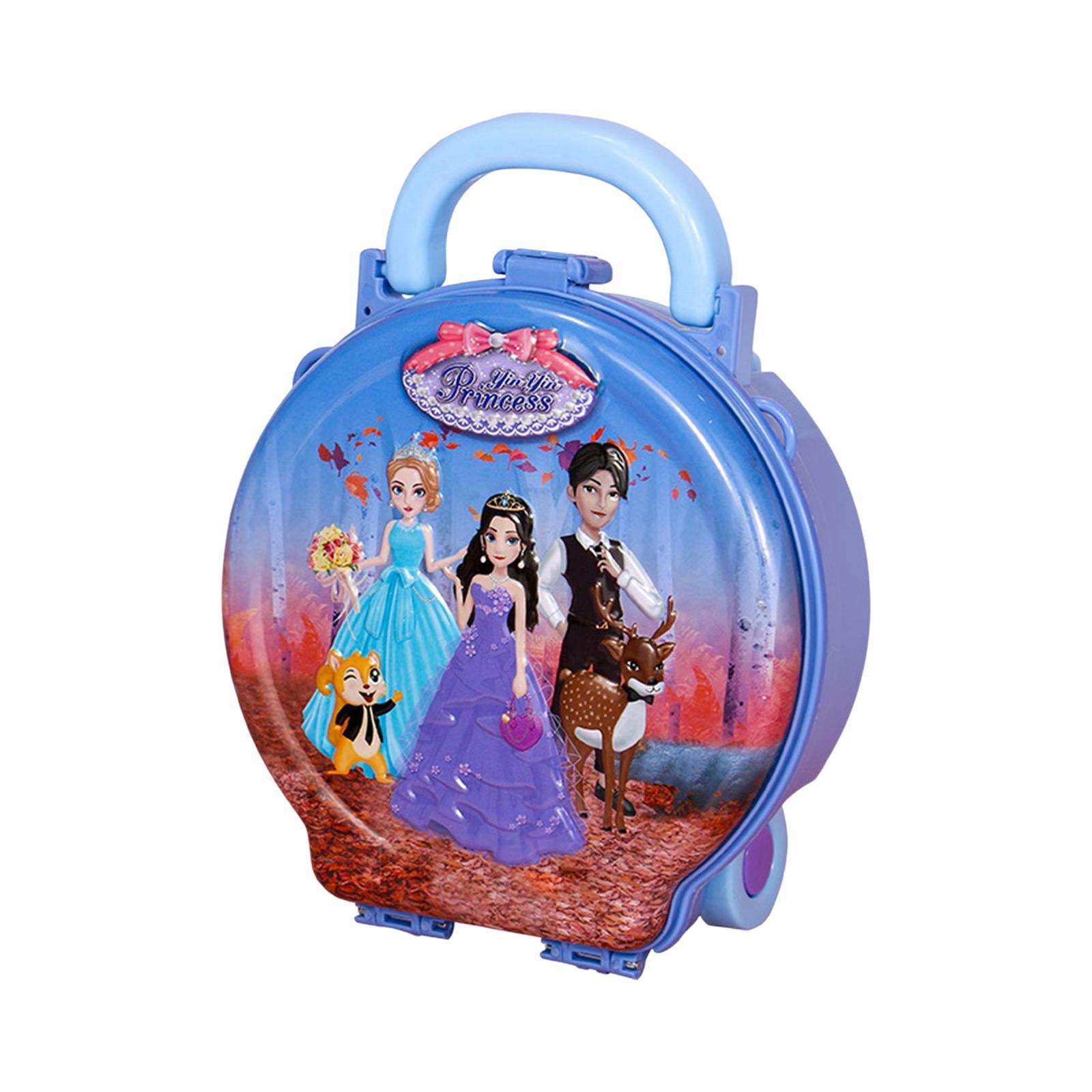 Kids Pretend Trolley Bag Educational for Girls Boys Little Girls Toddler
