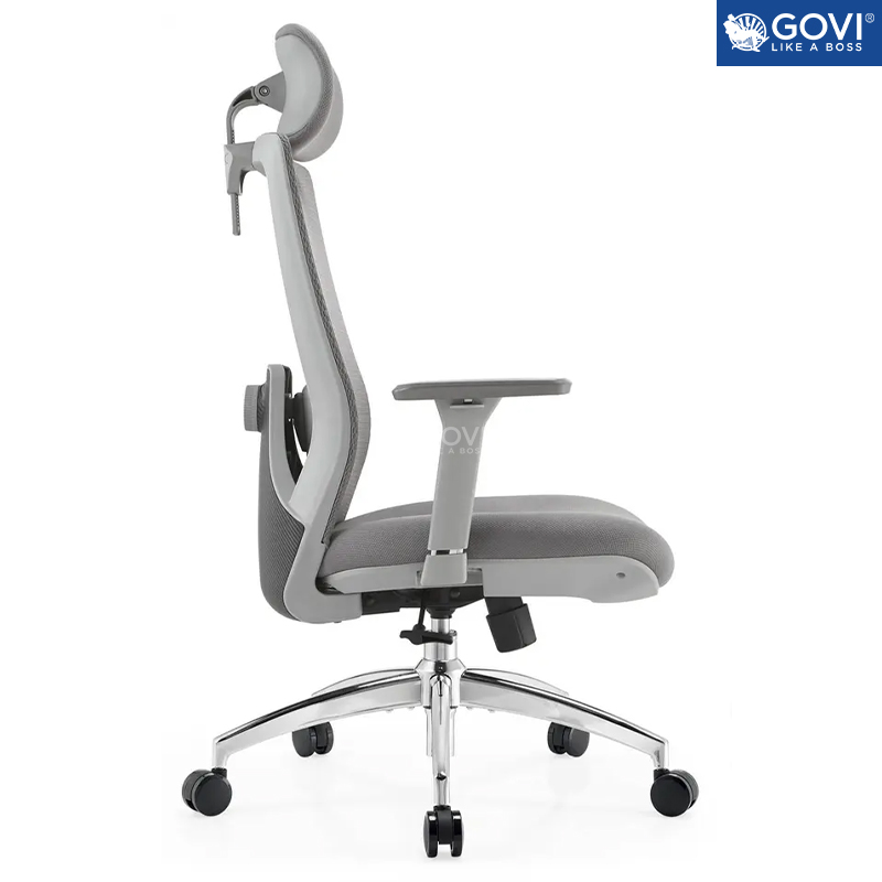 Ghế công thái học Ergonomic GOVI Como C608A - Tay ghế 3D, lưng ghế bằng vải lớp 2 lớp, có thể chỉnh ngả 90-135 độ