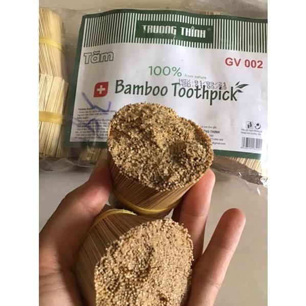 1 Bó tăm xỉa răng bằng cật cây giang 80g an toàn tiện lợi