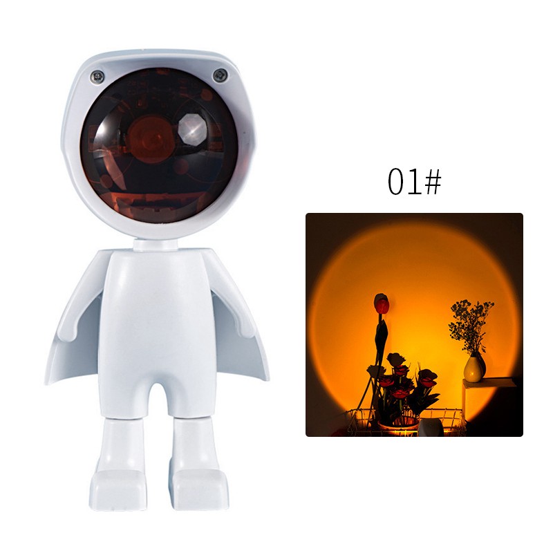 Đèn Sunset Robot cảm ứng XT4A - Đèn hoàng hôn, sunset chụp hình, decor, trang trí nội thất, quán cafe, quay video tiktok hot trend giá rẻ, ánh sáng tốt, công suất cao - Xoay 360 độ dễ dàng, thiết kế cực đẹp mắt