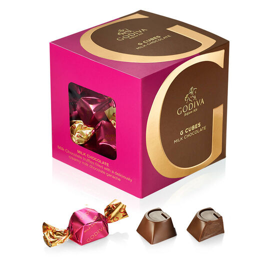 Chocolate GODIVA ngon nhất thế giới G Cubes : Hộp quà tặng 22 cái vị Milk Chocolate