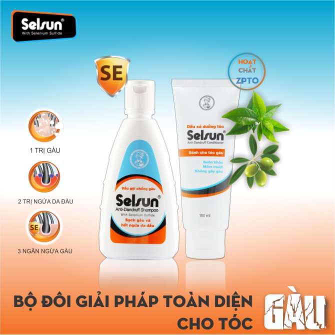Dầu xả Selsun dưỡng tóc dành cho tóc gàu Selsun Anti-Dandruff Conditioner 100ml