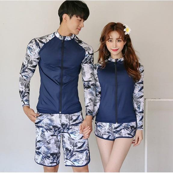 Bộ đồ bơi nam nữ thể thao phong cách Hàn mẫu mới
