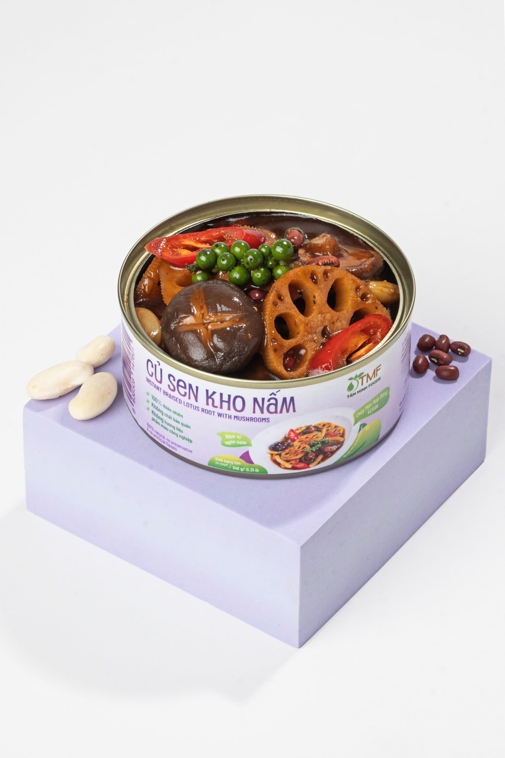 Củ sen kho nấm 140g Tâm Minh Foods
