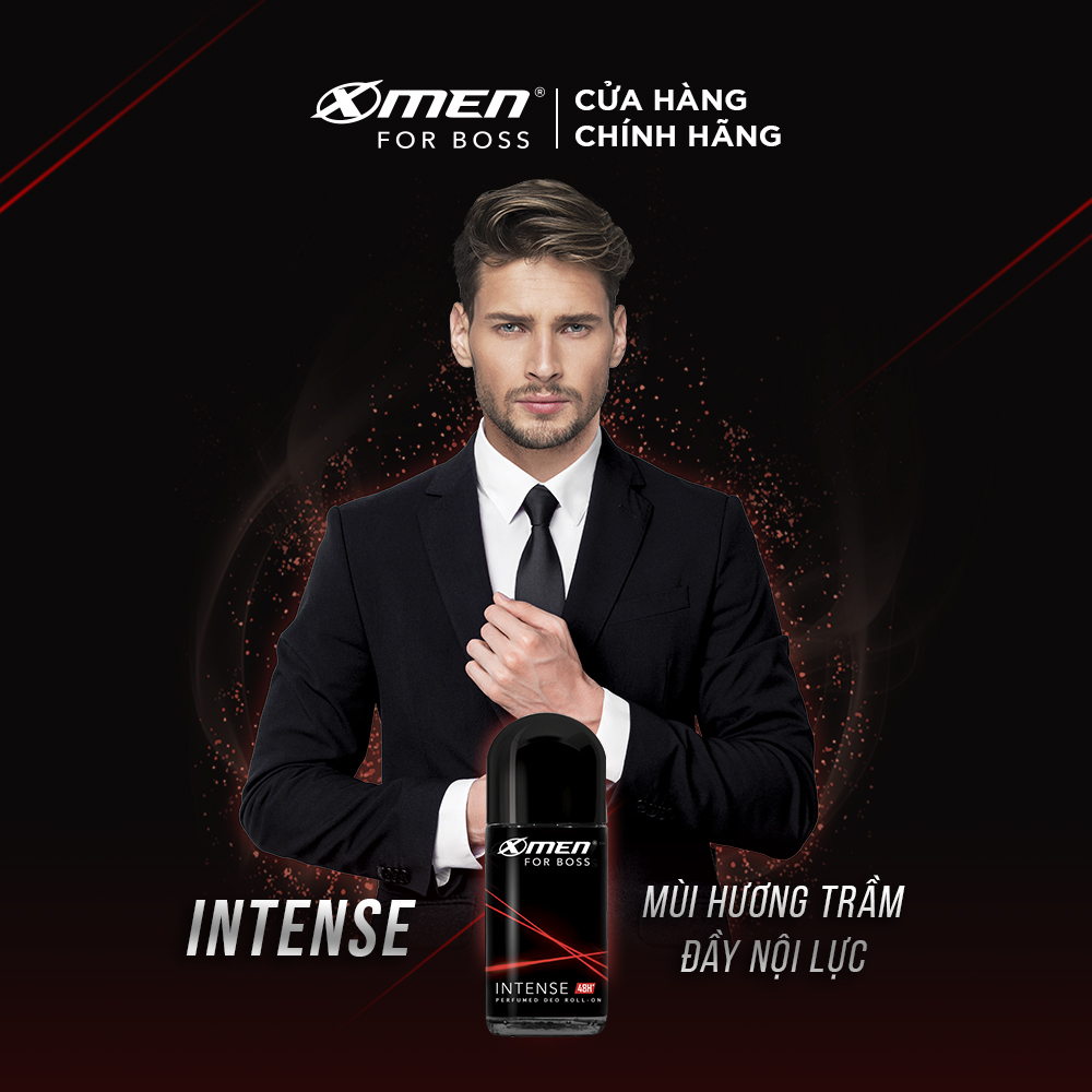 Combo 2 Lăn khử mùi X-Men For Boss 50ml Intense